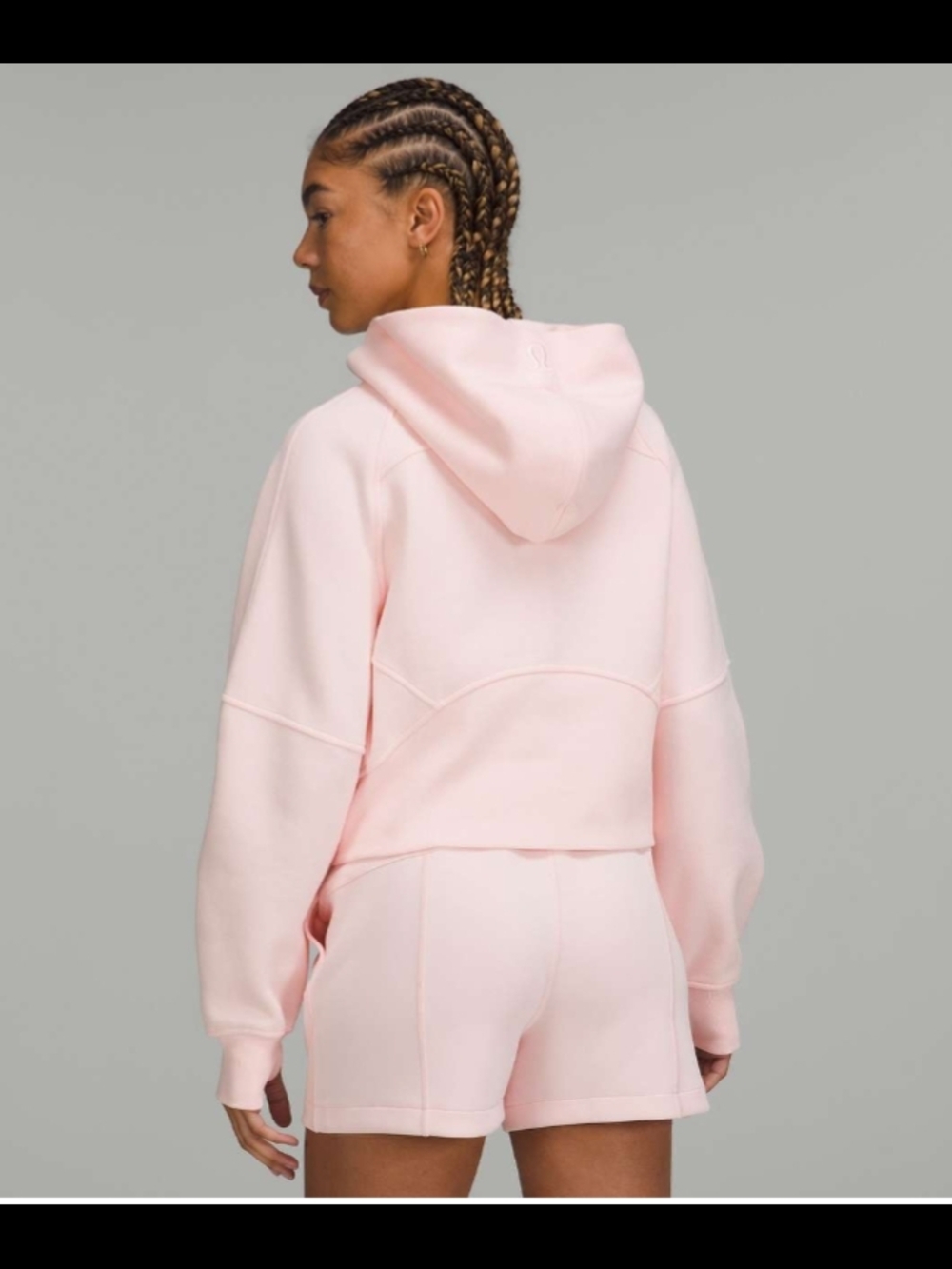 Lululemon Scuba Oversize Half Zip Hoodie Sweatshirt Strawberry Milkshake XS/S - Picture 2 of 7